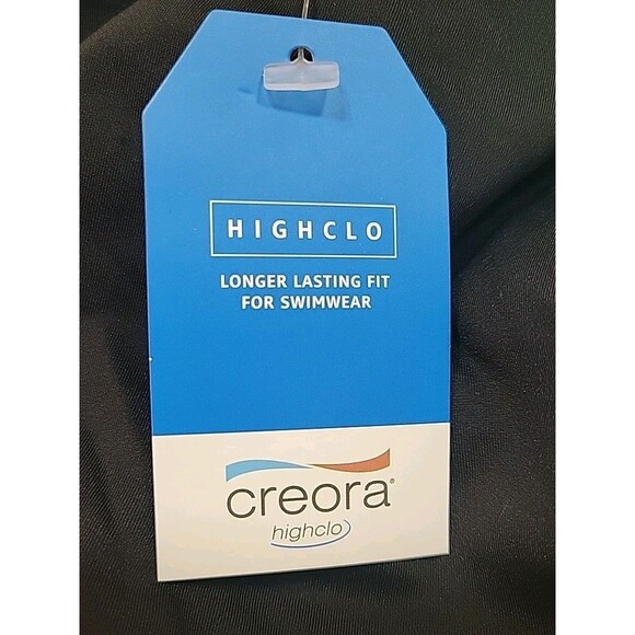 Lands' End Women's 18D Black Tankini Top Swim XL Side Tie Solid V-Neck S1029 - Picture 7 of 9